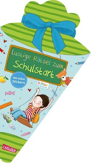 Cover for Caroline Fuchs · Schlau für die Schule: Lustige Rätsel zum Schulstart mit Stickern (Paperback Book) (2022)