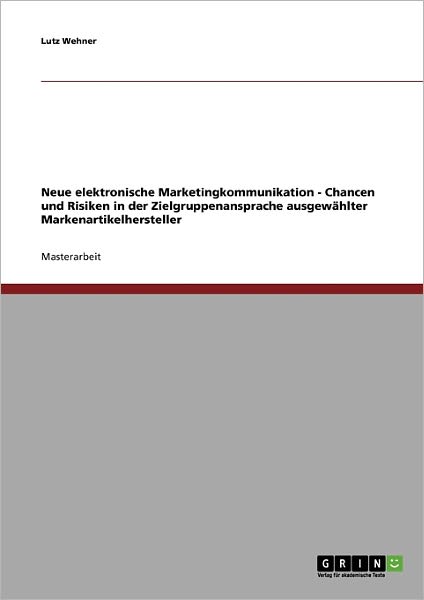 Cover for Lutz Wehner · Elektronische Marketingkommunikation un (Book) [German edition] (2007)