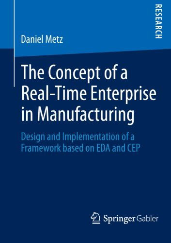 Daniel Metz · The Concept of a Real-Time Enterprise in Manufacturing: Design and Implementation of a Framework based on EDA and CEP (Paperback Book) [2014 edition] (2013)
