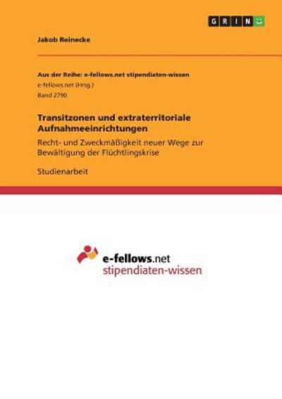 Cover for Reinecke · Transitzonen und extraterritor (Book)