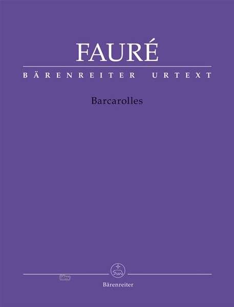 Cover for Fauré · Barcarolles,Kl.BA10842 (Buch)