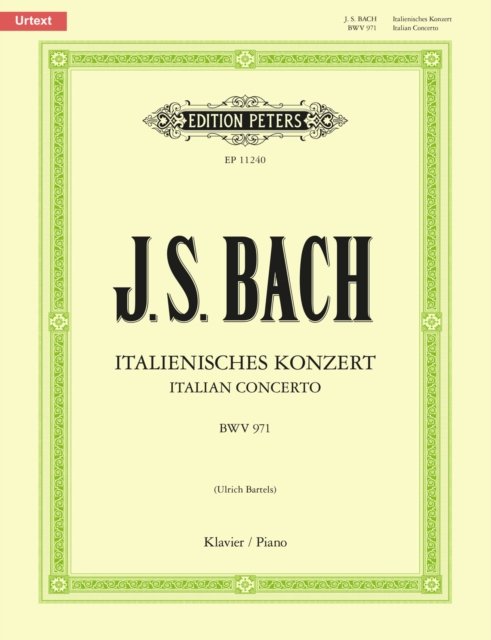 Cover for Johann Sebastian Bach · Italian Concerto BWV 971 (Partitur) (2010)