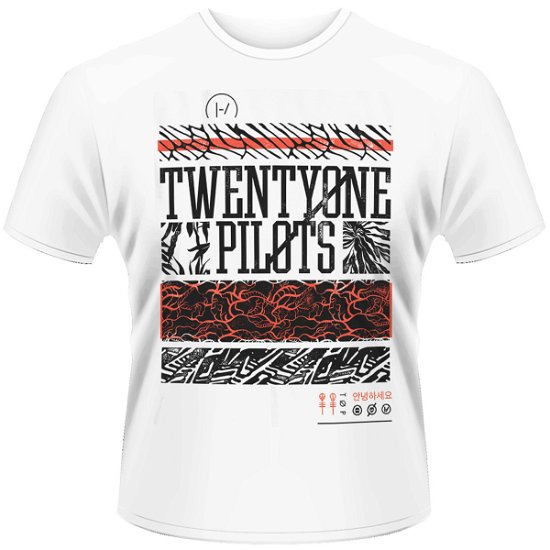 Cover for Twenty One Pilots · Athletic Stack White (T-shirt) [size S] (2015)