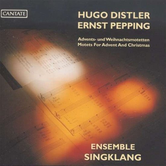 Cover for Distler / Ensemble Singklang · Advents / Und Weihnachtsmotette (CD) (2020)
