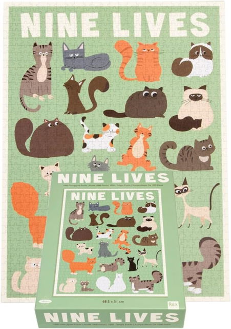 Cover for Jigsaw puzzle (1000 pieces) - Nine Lives (Paperback Book) (2023)