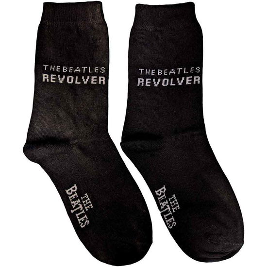 Cover for The Beatles · The Beatles Unisex Ankle Socks: Revolver (UK Size 7 - 11) (Bekleidung) [size M] [Black - Unisex edition]