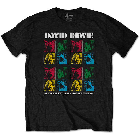 David Bowie Unisex T-Shirt: Kit Kat Klub - David Bowie - Marchandise -  - 5056368697500 - 