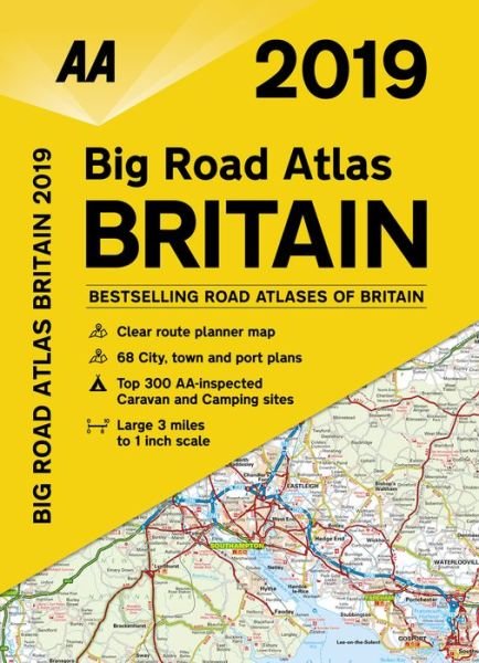 Cover for AA Publishing · AA Big Road Atlas Britain 2019 (Bok) [28 Revised edition] (2018)