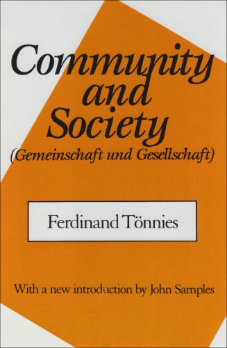 Cover for Ferdinand Tonnies · Community and Society (Taschenbuch) [Revised Ed. edition] (1988)