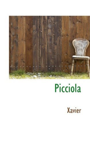 Cover for Xavier · Picciola (Paperback Book) (2009)