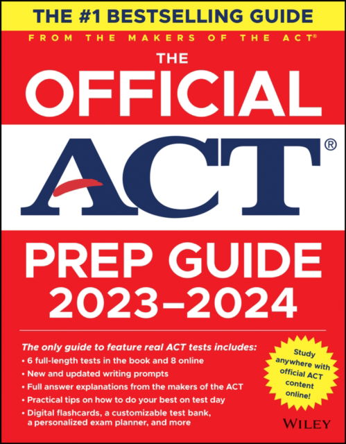 The Official ACT Prep Guide 2023-2024: Book + 8 Practice Tests + 400 Digital Flashcards + Online Course - Act - Bøger - John Wiley & Sons Inc - 9781394196500 - 1. maj 2023