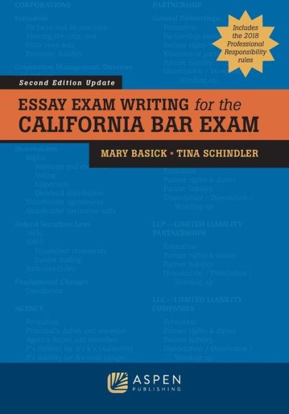 Essay Exam Writing for the California Bar Exam - Mary Basick - Książki - Wolters Kluwer Law & Business - 9781543813500 - 2 grudnia 2019