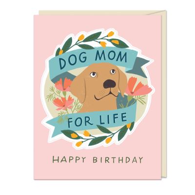 Cover for Em &amp; Friends · 6-Pack Em &amp; Friends Dog Mom for Life - Birthday Sticker Cards (MISC) (2021)