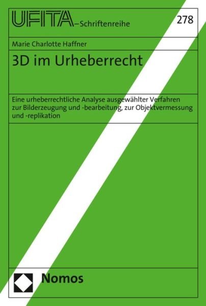 Cover for Haffner · 3D im Urheberrecht (Book) (2016)