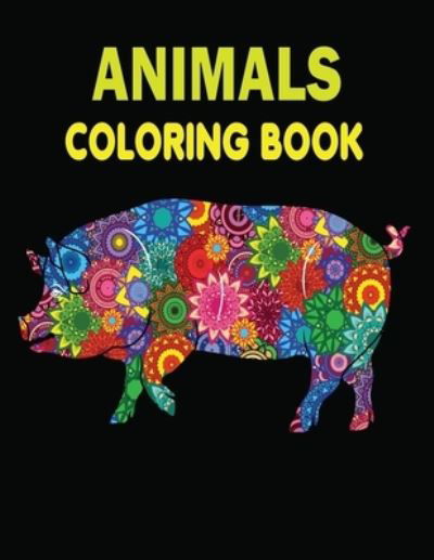 Cover for Kr Print House · Animals Coloring Book (Pocketbok) (2021)