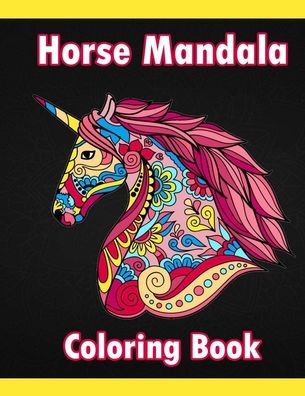 Cover for Cheval C0l · Horse Mandala Coloring Book (Paperback Bog) (2020)