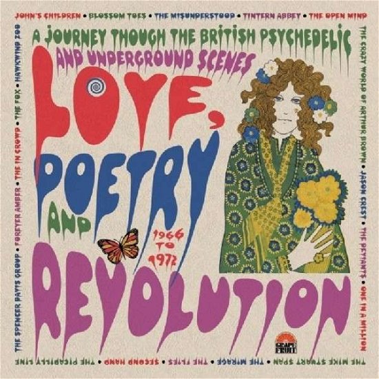 Cover for Various Artists · Love Poetry And Revolution: A Journey Through The British Psychedelic And Underground Scenes 1966 To 1972 (CD) (2022)