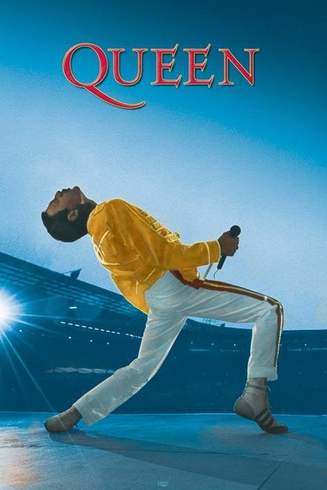 Queen (live At Wembley) (POSTER 61x915) - Queen: Pyramid - Merchandise - Pyramid Posters - 5050574305501 - December 31, 2019