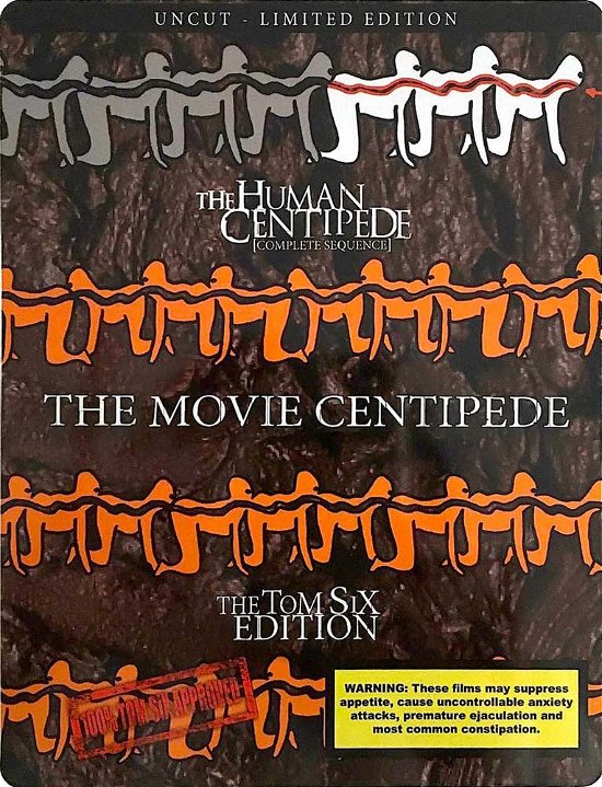 Cover for The Human Centipede - The Complete Sequence (Blu-ray) [Uncut Limited Steelbook edition] (2023)