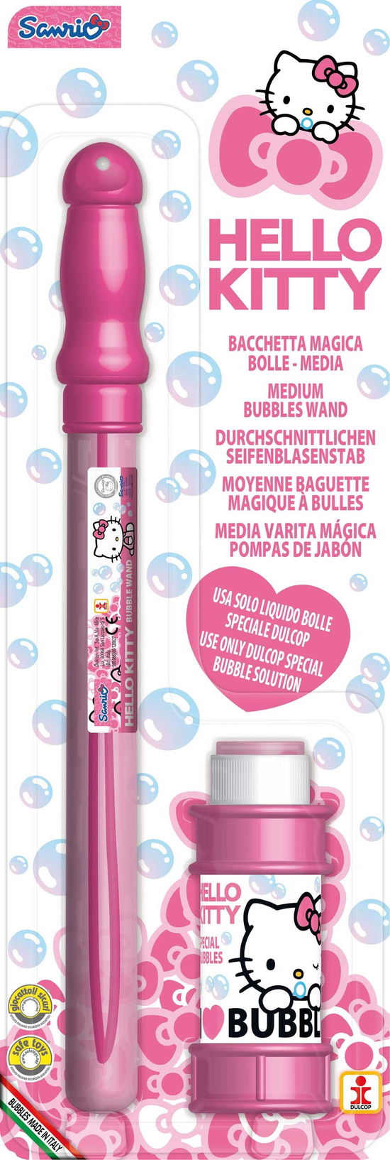 Cover for Dulcop Bolle Di Sapone · Dulcop Bolle Di Sapone - Spada Bolle Media 36 Cm - Hello Kitty - Blister 1 Pz 175 Ml (Toys)