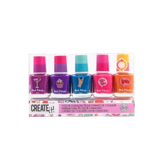 Nagellak Create It kleurveranderend: 5-delig (84148) -  - Merchandise - Canenco - 8712916084501 - 