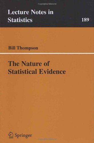 Cover for Bill Thompson · The Nature of Statistical Evidence - Lecture Notes in Statistics (Paperback Bog) [2007 edition] (2007)