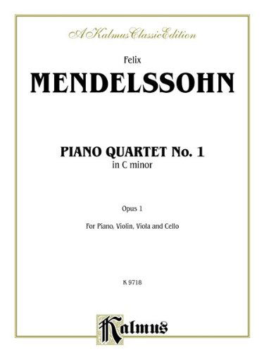 Cover for Felix · Piano Quartet, Op. 1 (Paperback Book) [Kalmus edition] (1985)