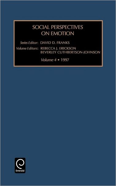 Cover for Franks · Social Perspectives on Emotion - Social Perspectives on Emotion (Hardcover Book) (1998)