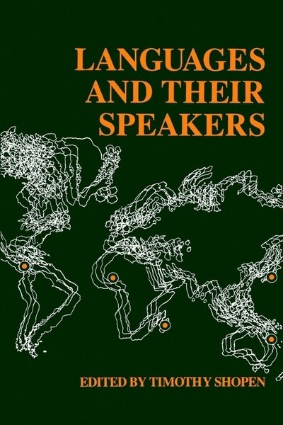 Cover for Timothy Shopen · Languages and Their Speakers (Paperback Bog) (1987)