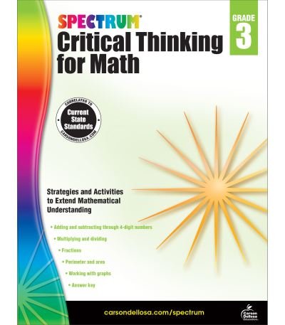 Cover for Spectrum · Spectrum Critical Thinking for Math, Grade 3 (Paperback Bog) (2017)