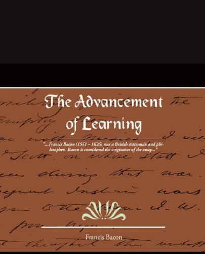 The Advancement of Learning - Francis Bacon - Kirjat - Book Jungle - 9781605976501 - torstai 8. toukokuuta 2008