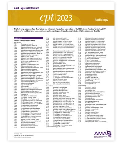 Cover for American Medical Association · CPT 2023 Express Reference Coding Card (Book) (2022)