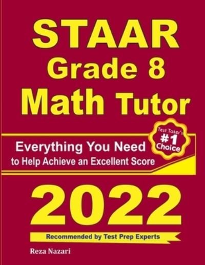 Cover for Ava Ross · STAAR Grade 8 Math Tutor: Everything You Need to Help Achieve an Excellent Score (Paperback Bog) (2020)