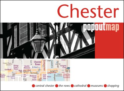 Cover for Popout Map · Chester PopOut Map: Handy pocket-size pop-up city map of Chester - PopOut Maps (Landkart) (2017)
