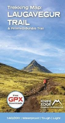 Cover for Andrew McCluggage · Trekking Map: Iceland's Laugavegur Trail (&amp; Fimmvorduhals Trail): 1:40,000 mapping; Free GPX downloads; Waterproof; Tough; Light - The Great Treks of the World (Landkarten) (2023)