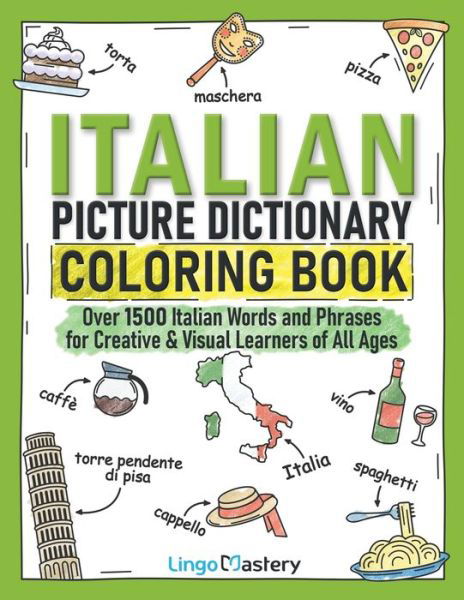 Cover for Lingo Mastery · Italian Picture Dictionary Coloring Book (Paperback Book) (2022)