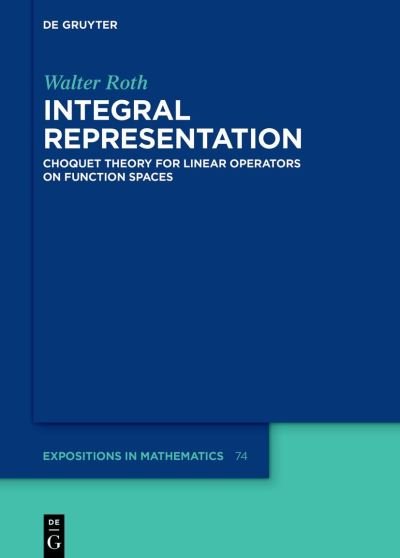 Cover for Walter Roth · Integral Representation (Book) (2023)