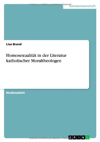 Cover for Brand · Homosexualität in der Literatur k (Book) [German edition] (2011)