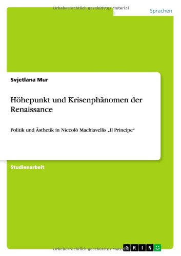 Cover for Mur · Höhepunkt und Krisenphänomen der Re (Book) [German edition] (2013)