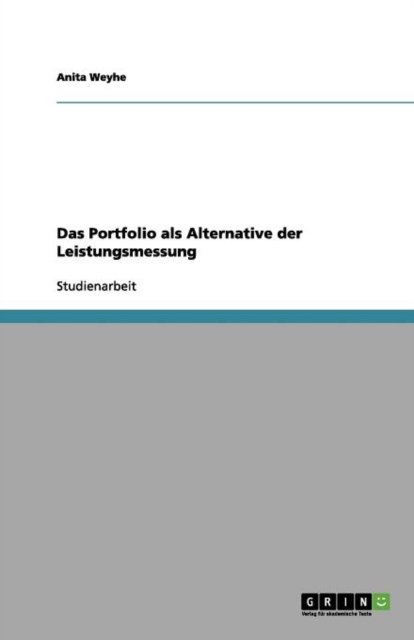 Cover for Weyhe · Das Portfolio als Alternative der (Book) [German edition] (2012)