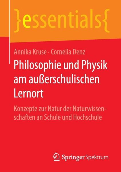 Cover for Kruse · Philosophie und Physik am außersc (Buch) (2015)