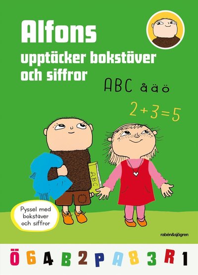 Alfons upptäcker bokstäver och siffror : pysselbok (Book) (2024)