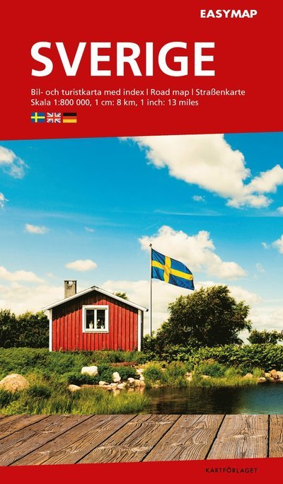 Cover for Sverige EasyMap Kartförlaget 1:800 000 (N/A) (2023)