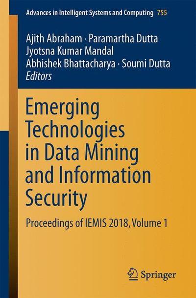 Cover for Emerging Technologies in Data Mining and Information Security (Book) [1st ed. 2019 edition] (2019)