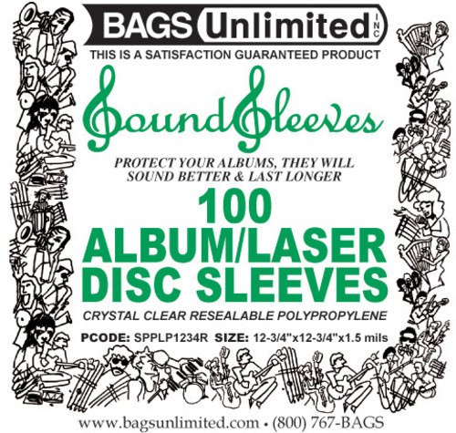 Cover for Bags Unlimited · Bags Unlimited Spplp1234R 12&quot;Loose Fit Resealable Poly Sleeves-100Ct (Vinyl Accessory)