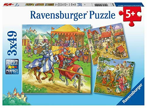 Cover for Ravensburger · Riddertoernooi In De Middeleeuwen (3 X 49 Stukjes) (MERCH)