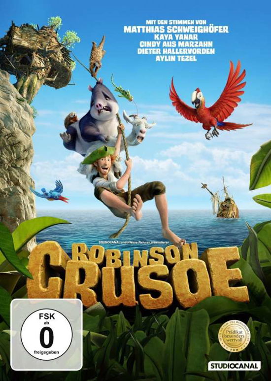Robinson Crusoe (2015),dvd.505473 - Movie - Elokuva - Studiocanal - 4006680078502 - torstai 9. kesäkuuta 2016