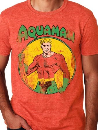 All the Heroes Distressed (Unisex) - Aquaman - Fanituote -  - 5054015085502 - 