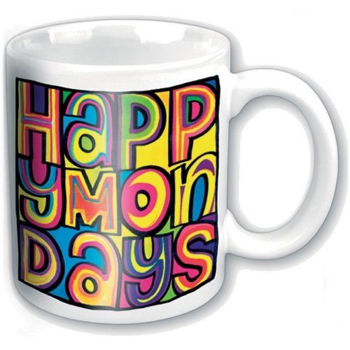Happy Mondays Boxed Standard Mug: Dayglo Logo - Happy Mondays - Produtos - ROCK OFF - 5055295334502 - 20 de agosto de 2013