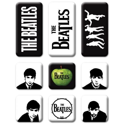 The Beatles Fridge Magnet Set: Classic Icons 9 Piece Set - The Beatles - Merchandise - Apple Corps - Accessories - 5055295389502 - 18. august 2015